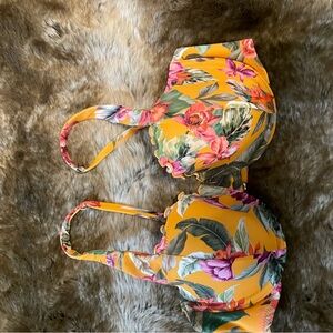 Shade & Shore Floral Bikini - Yellow and Pink